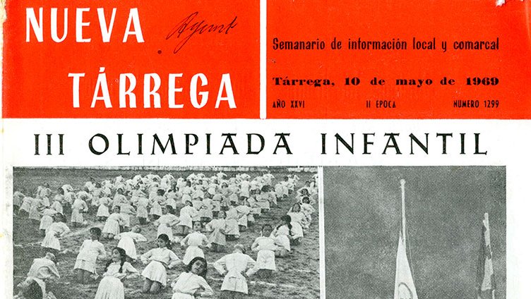 Unes imatges de la 3a Olimpíada Infantil de l'any 1969