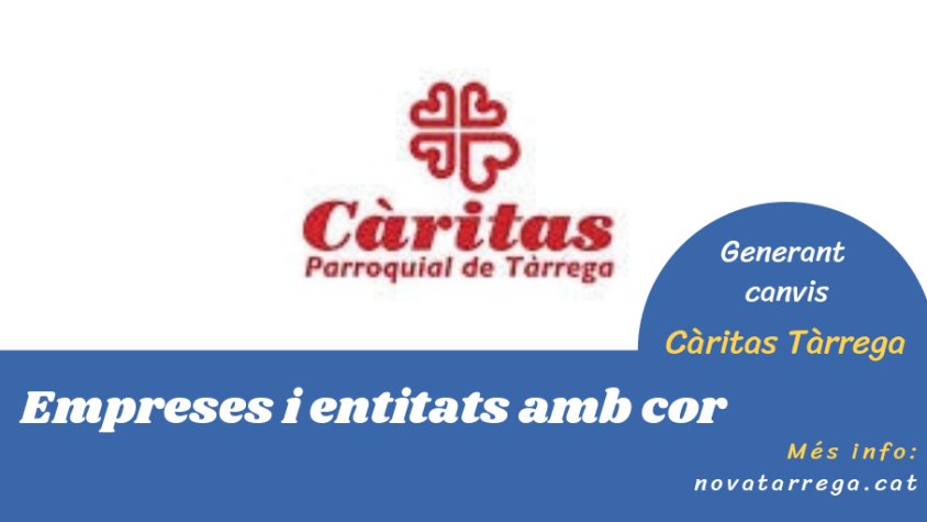Càritas se suma a la família de col·laboradors de 'Nova Tàrrega'