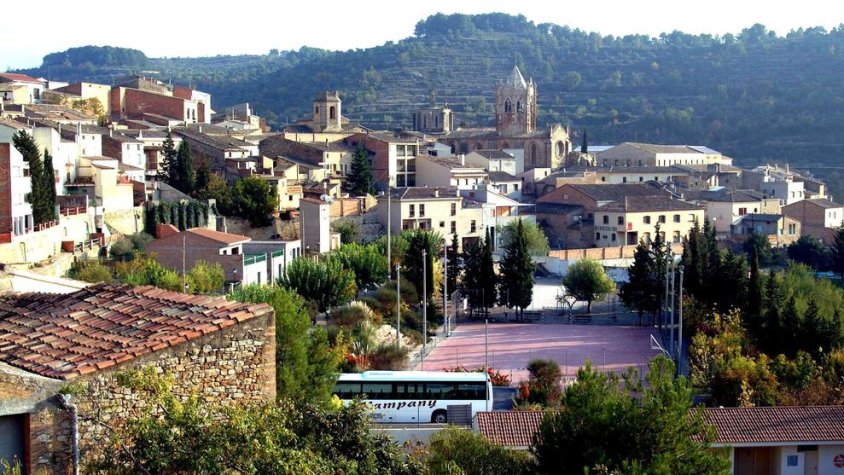 Vista del municipi de Vallbona, que té 232 veïns