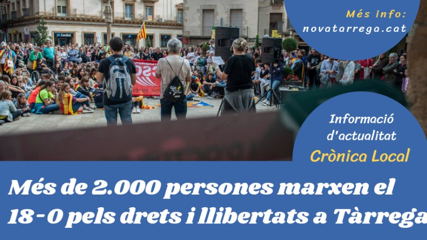 Obrim 'Crònica Local' parlant de la vaga general i les Marxes per la Llibertat a Tàrrega