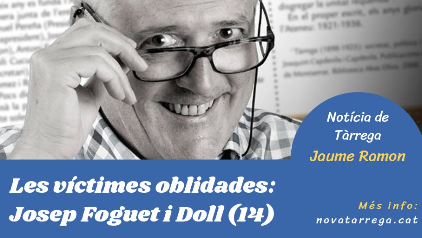 Jaume Ramon tanca els episodis de 'Notícia de Tàrrega' dedicat a la família Foguet Doll