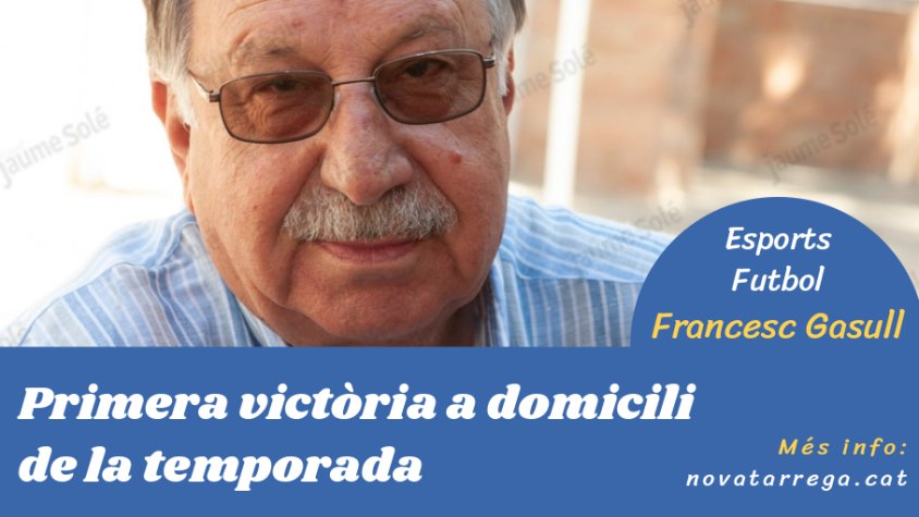 Francesc Gasull relata la primera victòria a domicili de la UE Tàrrega a 'Esports'