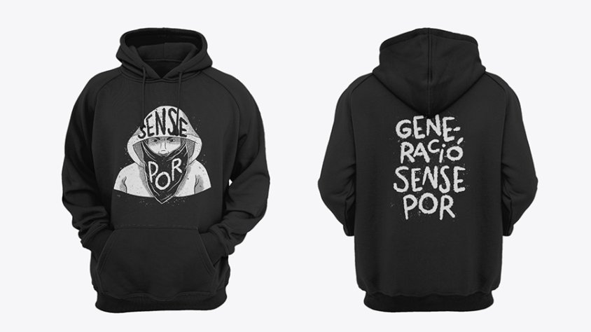 La dessuadora que han dissenyat per davant i darrere