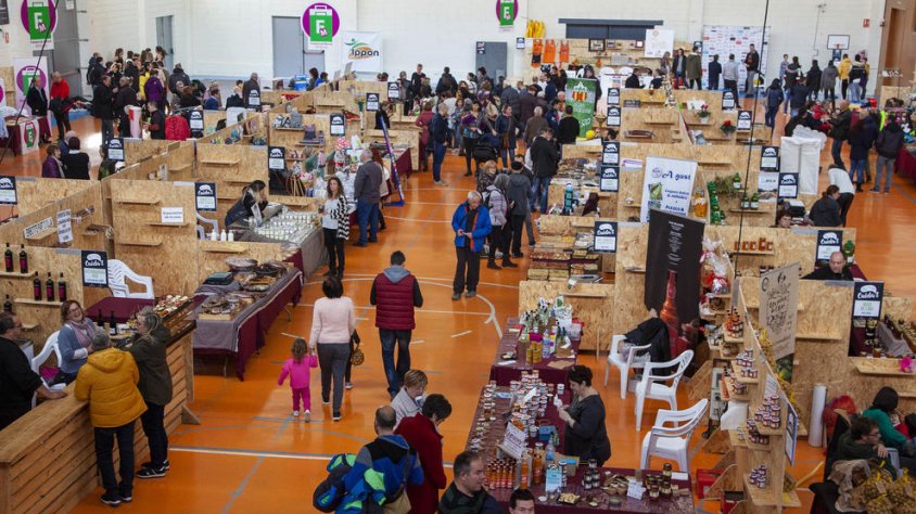 El recinte de la fira Cuida't de Bellpuig, dedicada a l'esport i a l'alimentació saludable