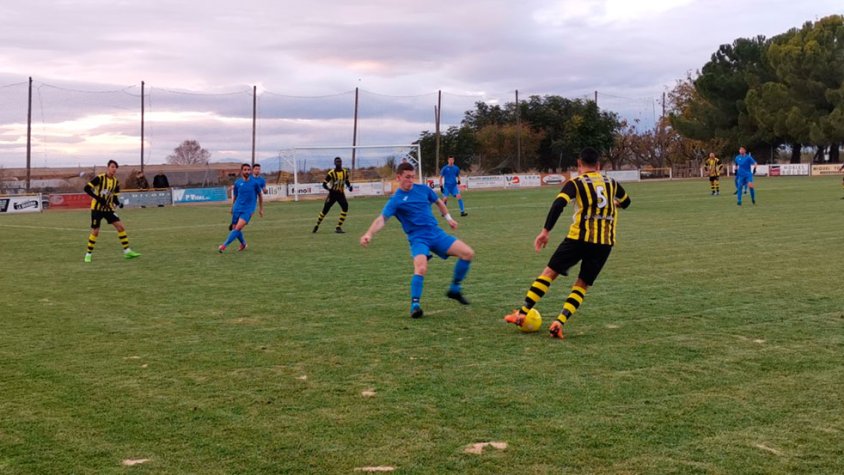 Un moment del partit contra el Guissona
