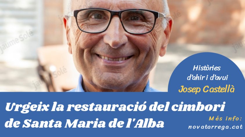 Josep Castellà parla de la necessitat de restaurar el cimbori de l'església