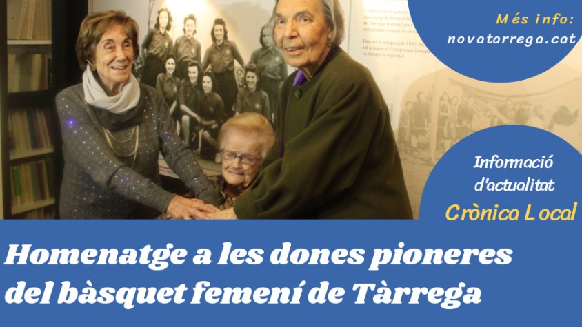 Obrim 'Crònica Local' parlant de l'homenatge a jugadores de bàsquet pioneres