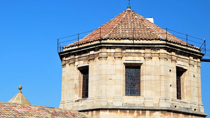 El gran cimbori de la Parròquia de Santa Maria de l'Alba