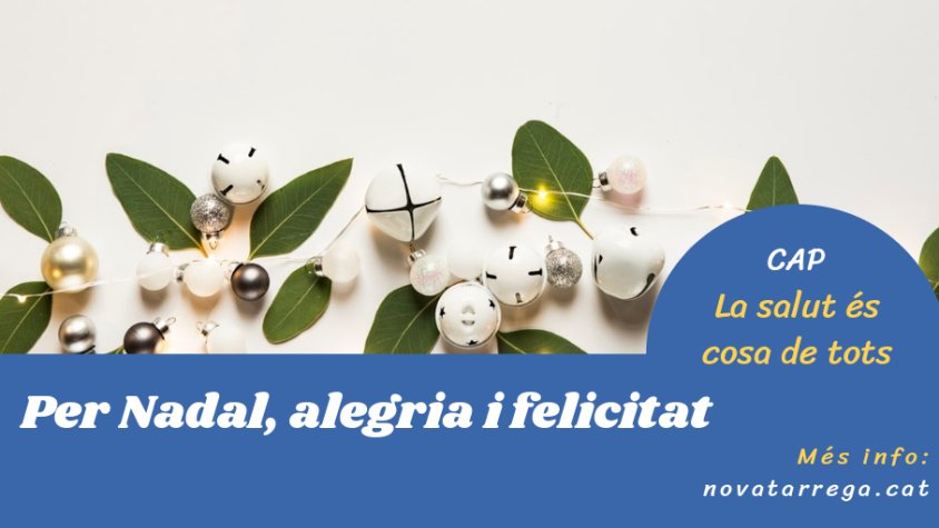 El CAP ens parla de com cuidar-nos per Nadal a 'La salut és cosa de tots'