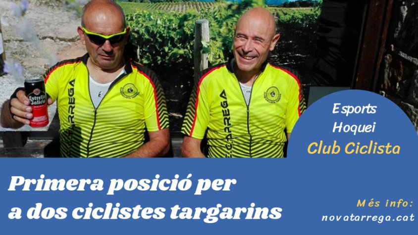 Primera posició per a dos membres del Club Ciclista Tàrrega