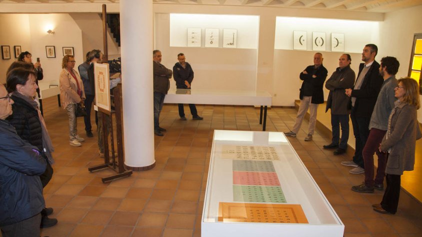 Exposició 'Poesia concreta', l'abril passat a Lo Pardal