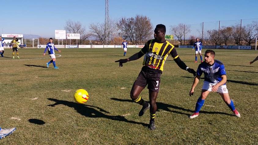 Un moment del partit