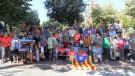 Diada reivindicativa a Tàrrega amb la participació d'una trentena d'entitats