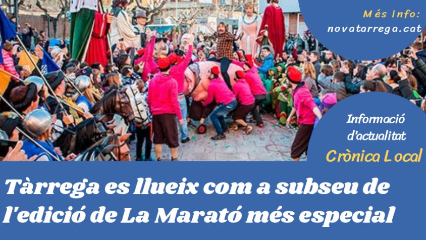 Obrim 'Crònica Local' parlant de l'èxit de La Marató