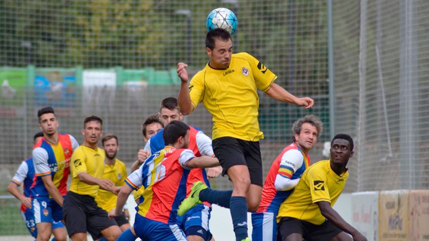 Un moment del partit contra l'Andorra