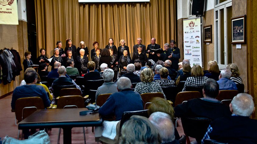 L'Orfeó Nova Tàrrega a la festa de la Torronada del Centenari