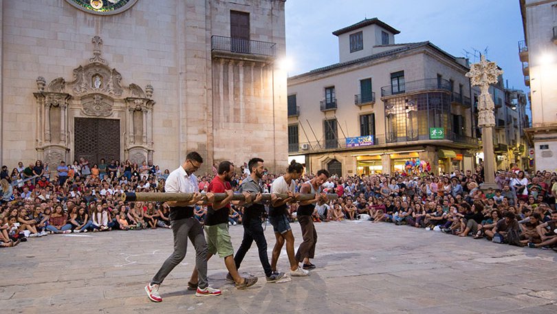 Jordi Duran i Oriol Martí van participar en l'espectacle 'Pelat' de Joan Català per sorpresa