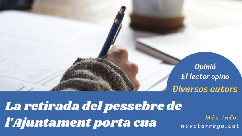 Diversos targarins opinen sobre la retirada del pessebre de l'Ajuntament de Tàrrega