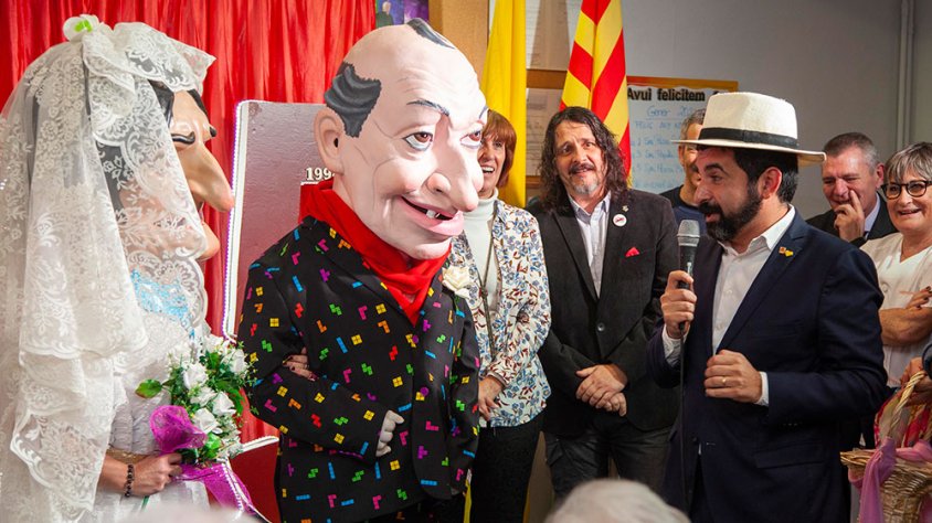 El conseller de Treball va assistir als 25 anys de la residència Monestir de Sant Bartomeu de Bellpuig