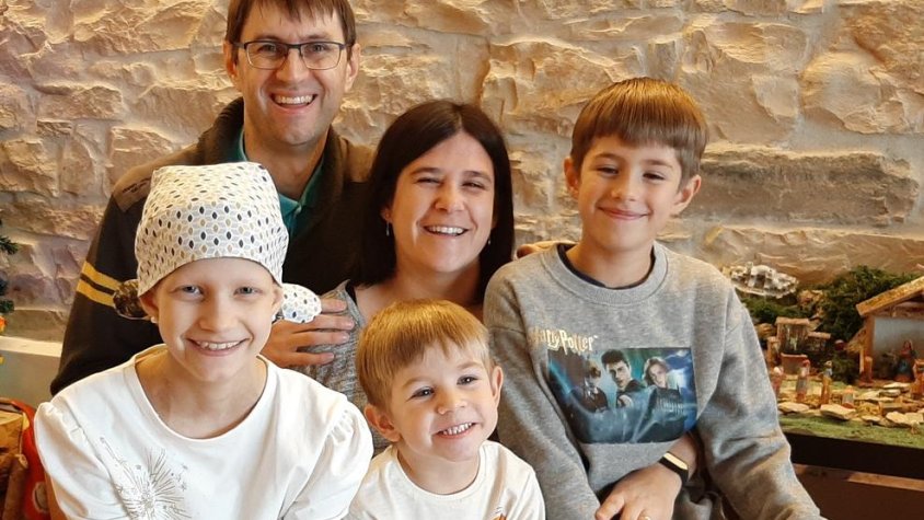 La família Balp Kollar, amb els pares, Narciso i Anna, i els petits Bertha, Joel Xavier i Marcel André