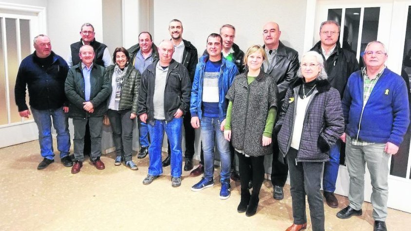 Imatge de la reunió d'alcaldes i regidors a Agramunt