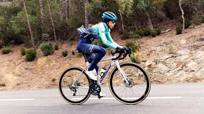 Marina Isan, durant un entrenament