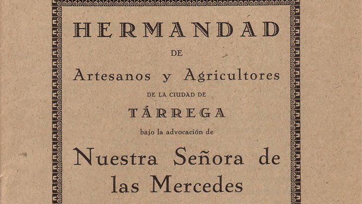 Llibret de l'estat de comptes de la Germandat d'Artesans i Pagesos del 1927/28