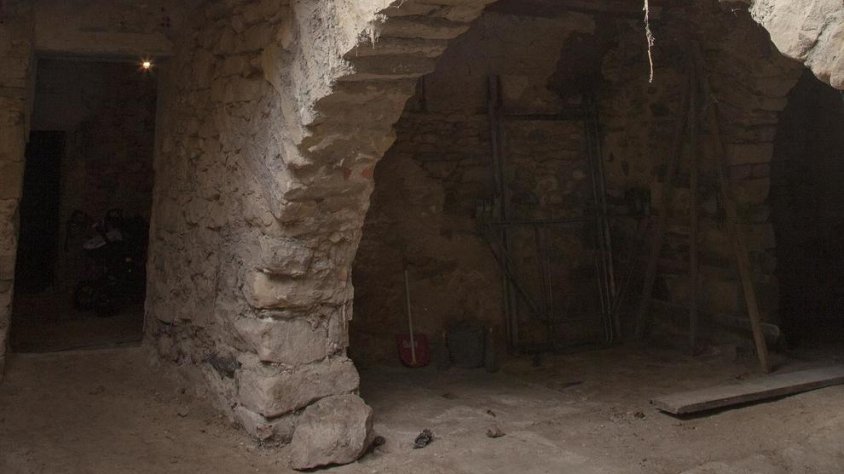 Una de les voltes de la planta baixa de l'habitatge