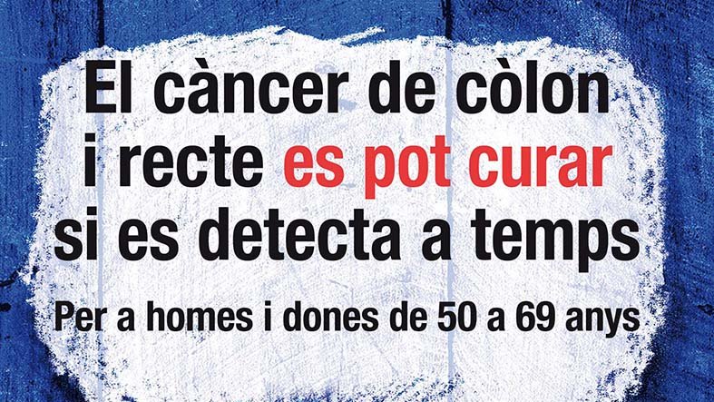 Cartell divulgatiu de les campanyes que fa el Departament de Salut per difondre el programa