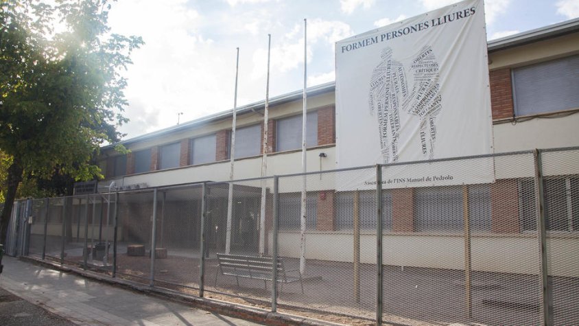 Imatge de l'exterior de l'institut Manuel de Pedrolo de Tàrrega