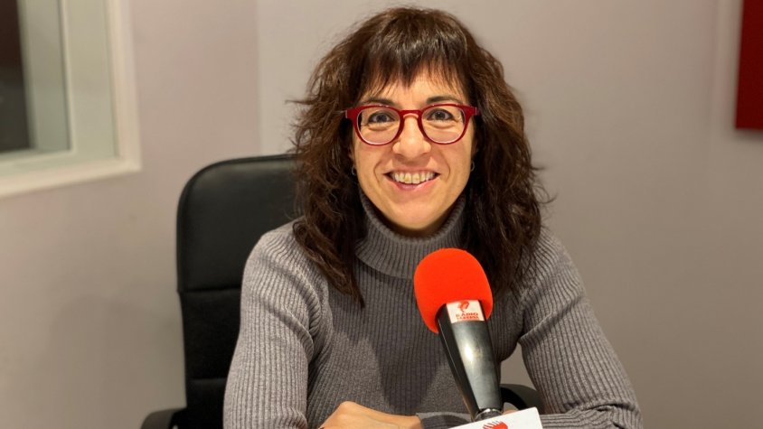 L'alcaldessa Alba Pijuan als micròfons de Ràdio Tàrrega aquest matí
