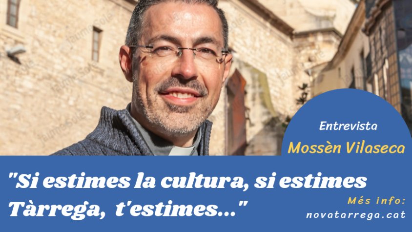 Entrevistem mossèn Vilaseca per parlar de les obres que s'han de fer al cimbori de Santa Maria de l'Alba
