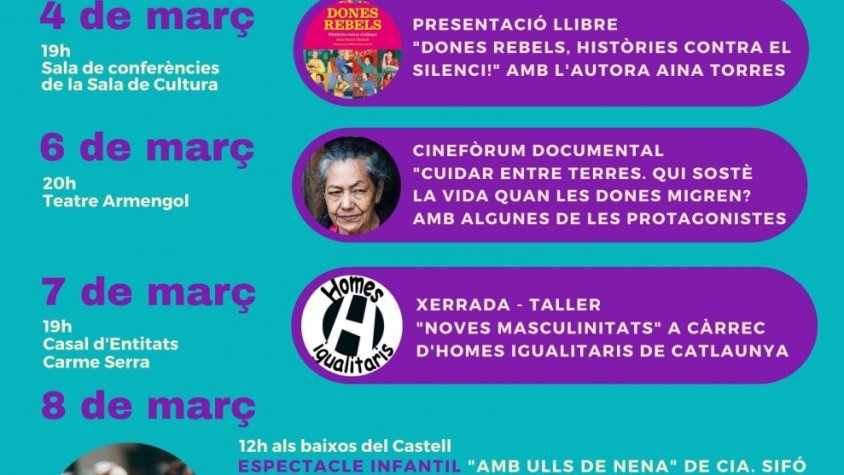 Programació reivindicativa del Dia Internacional de la Dona a Bellpuig