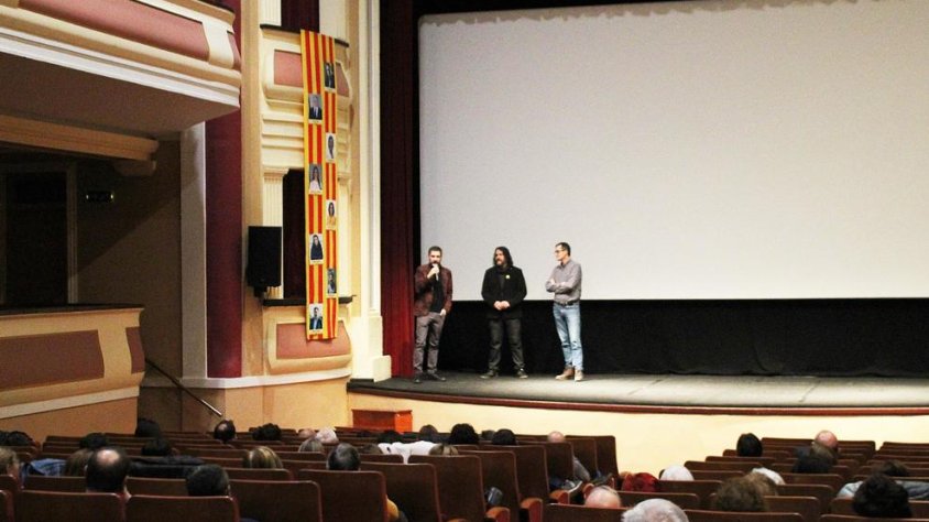 Font, Estiarte i Aumedes, dissabte passat abans de la projecció