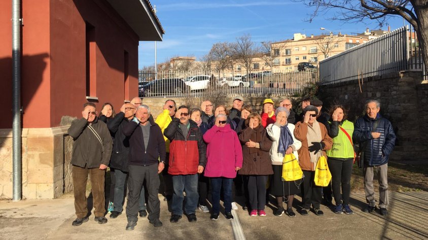 Persones implicades en el programa "Caminant fem salut" que han participat en la campanya