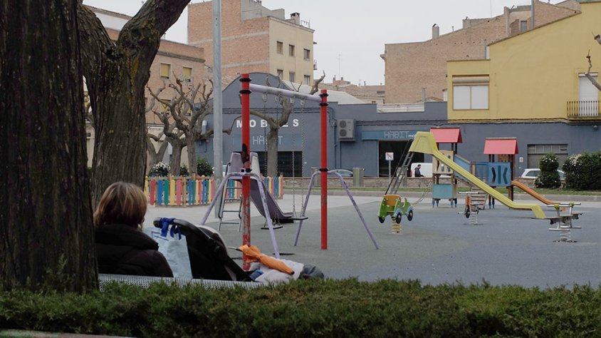 La plaça del Pare Carles Perelló aquest divendres a les 11 del matí