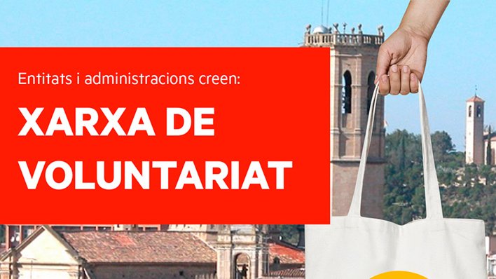El cartell per donar a conèixer la Xarxa de Voluntariat