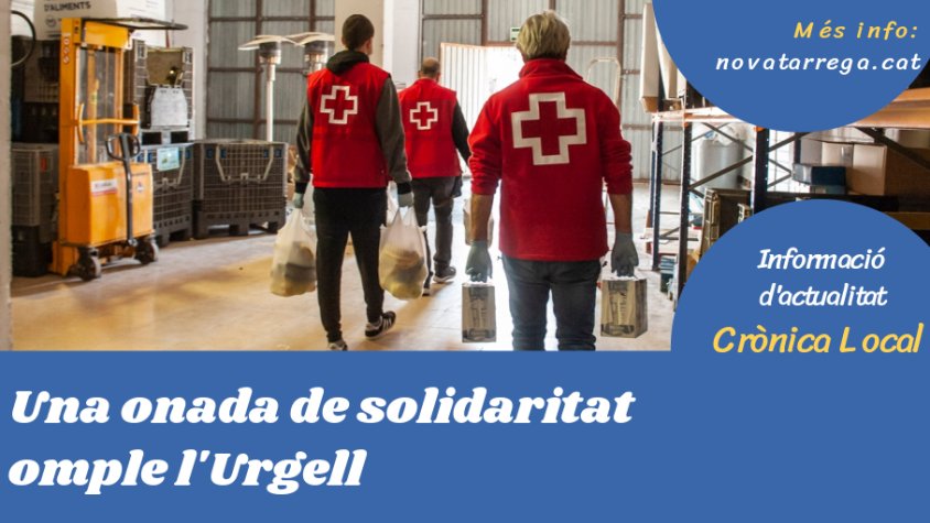 Obrim 'Crònica Local' parlant de la solidaritat que ha generat la crisi del coronavirus