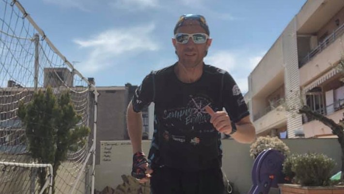 Raül Arenas durant la cursa de dissabte