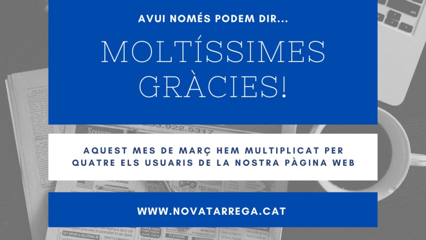 'Novatarrega.cat' quasi multiplica per quatre els usuaris aquest mes de març