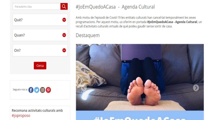 La cultura en temps de confinament