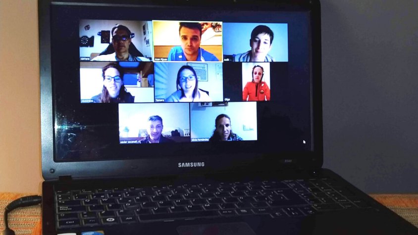 Imatge de la darrera junta de govern telemàtica