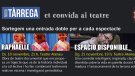 'Nova Tàrrega' convida els seus lectors al teatre