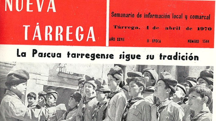 La portada de 'Nueva Tàrrega' del 4 d'abril de 1970