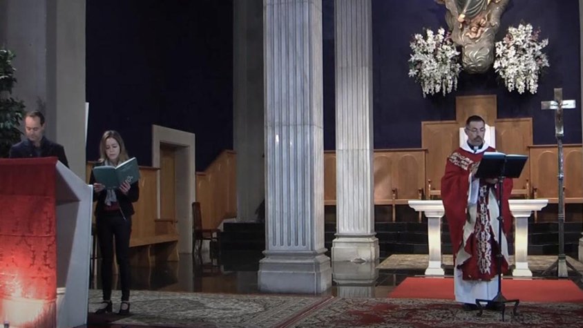 Imatge d'una de les retransmissions d'aquesta Setmana Santa