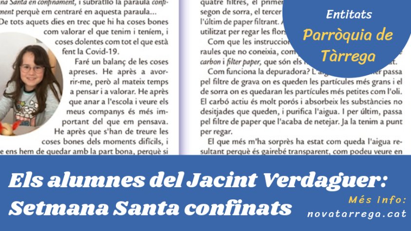Alumnes del Jacint Verdaguer expliquen la seva Setmana Santa