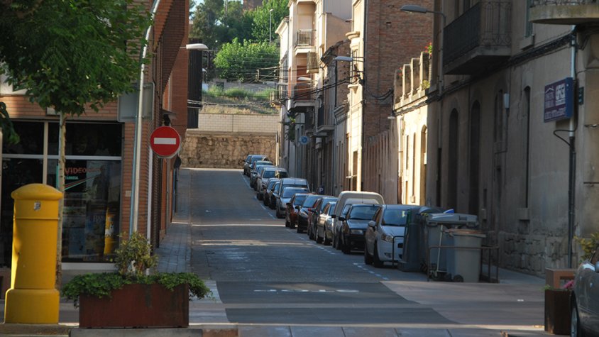 El carrer de Sant Roc de Tàrrega