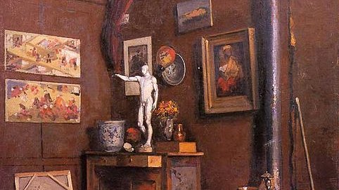 Quadre de Gustave Caillebotte, Intérieur d'atelier, 1872