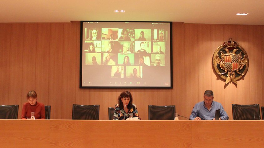 Imatge del ple celebrat aquest migdia