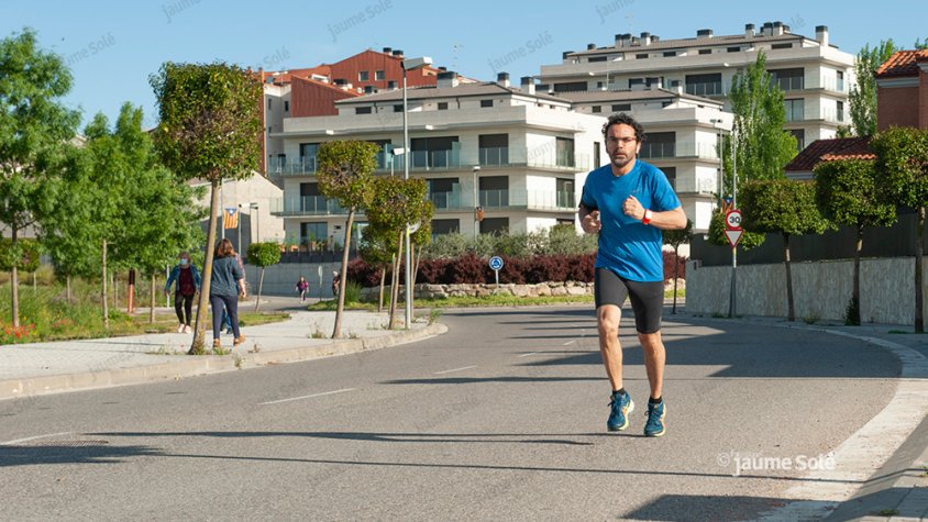 Targarins corrent a primera hora del matí dissabte passat